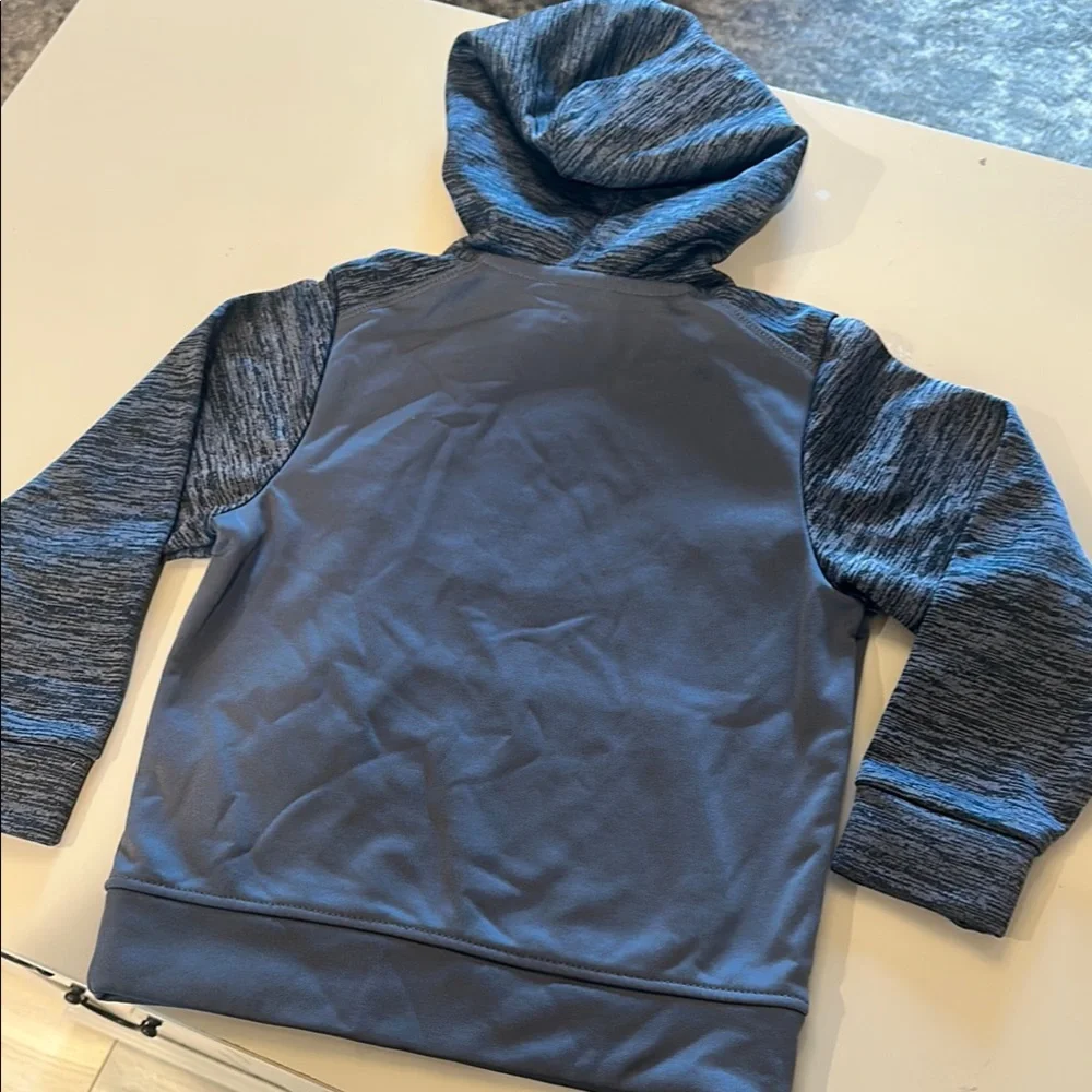 Champion Gray Black Logo Sweatshirt Hoodie Kids